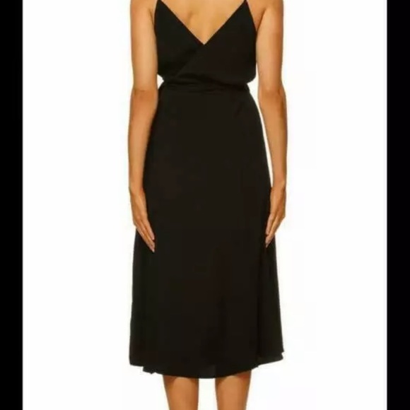KOOKAI Womens Size 34 or 6 / US 2 Black Huntington Wrap Dress - Picture 2 of 12